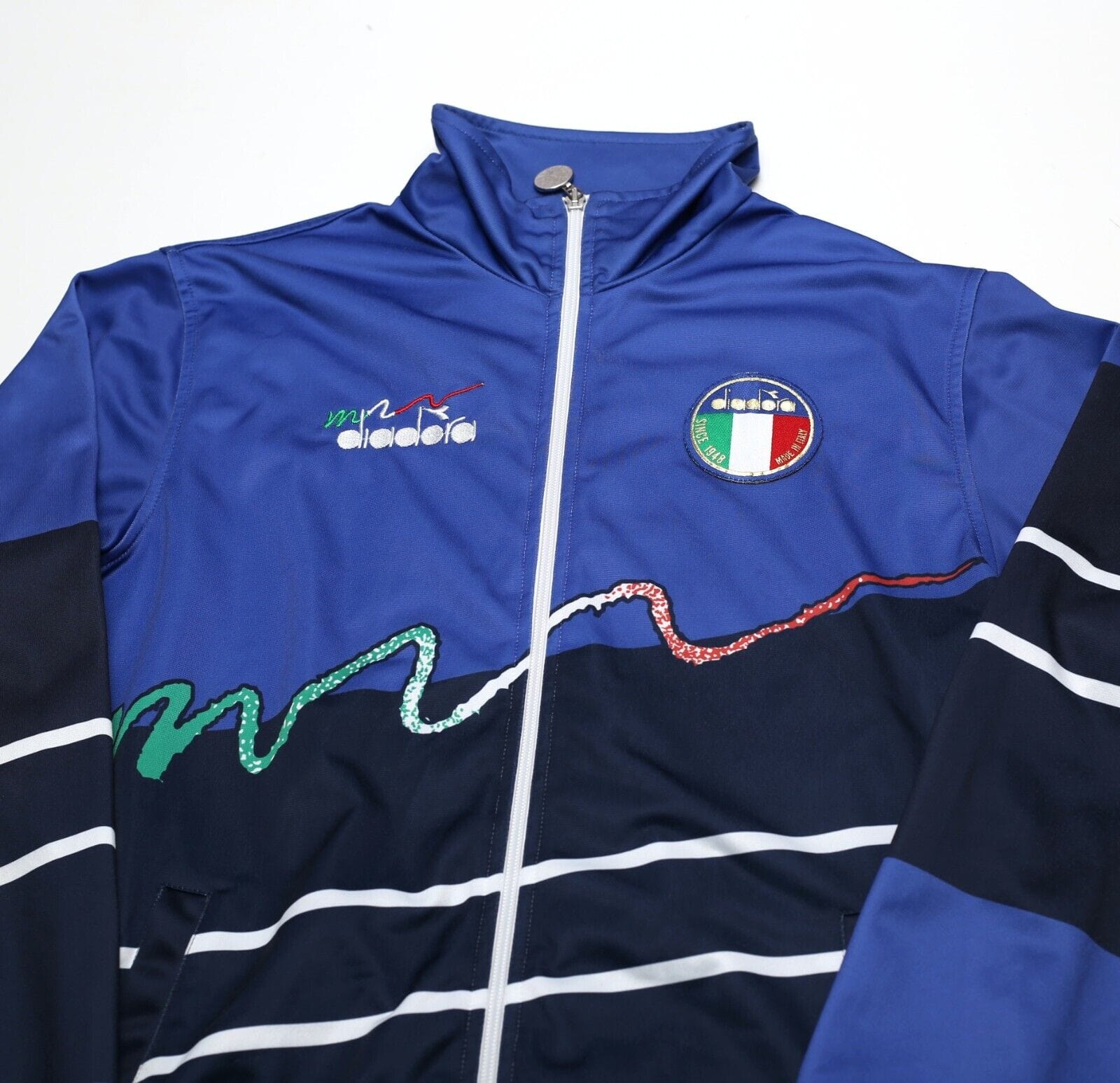2017 Diadora x Baggio ITALY 1990/92 Retro Football Track Top Jacket (S)