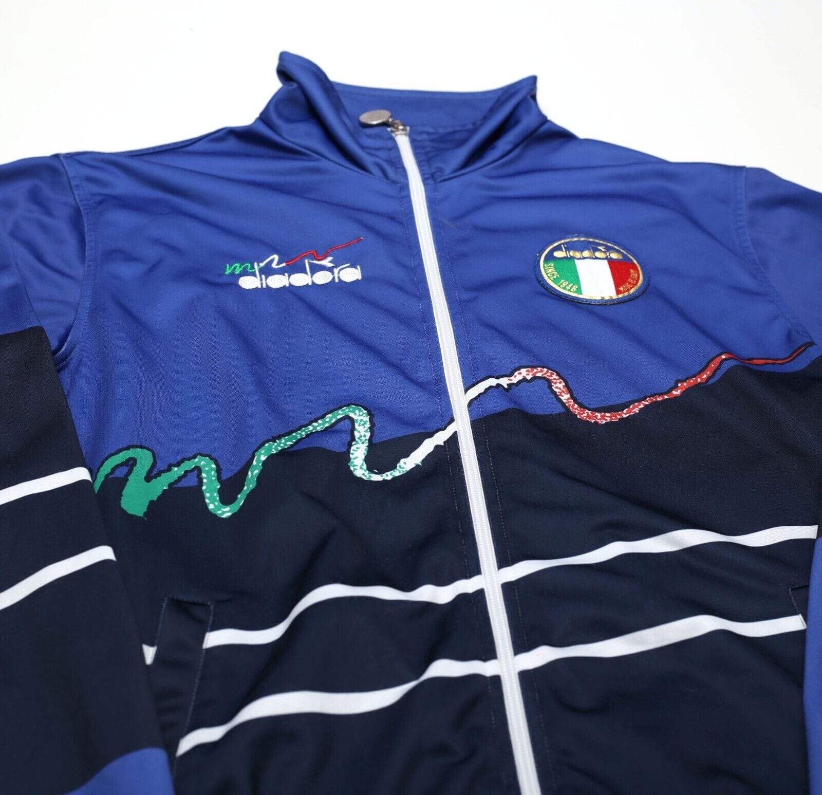 2017 Diadora x Baggio ITALY 1990/92 Retro Football Track Top Jacket (S)