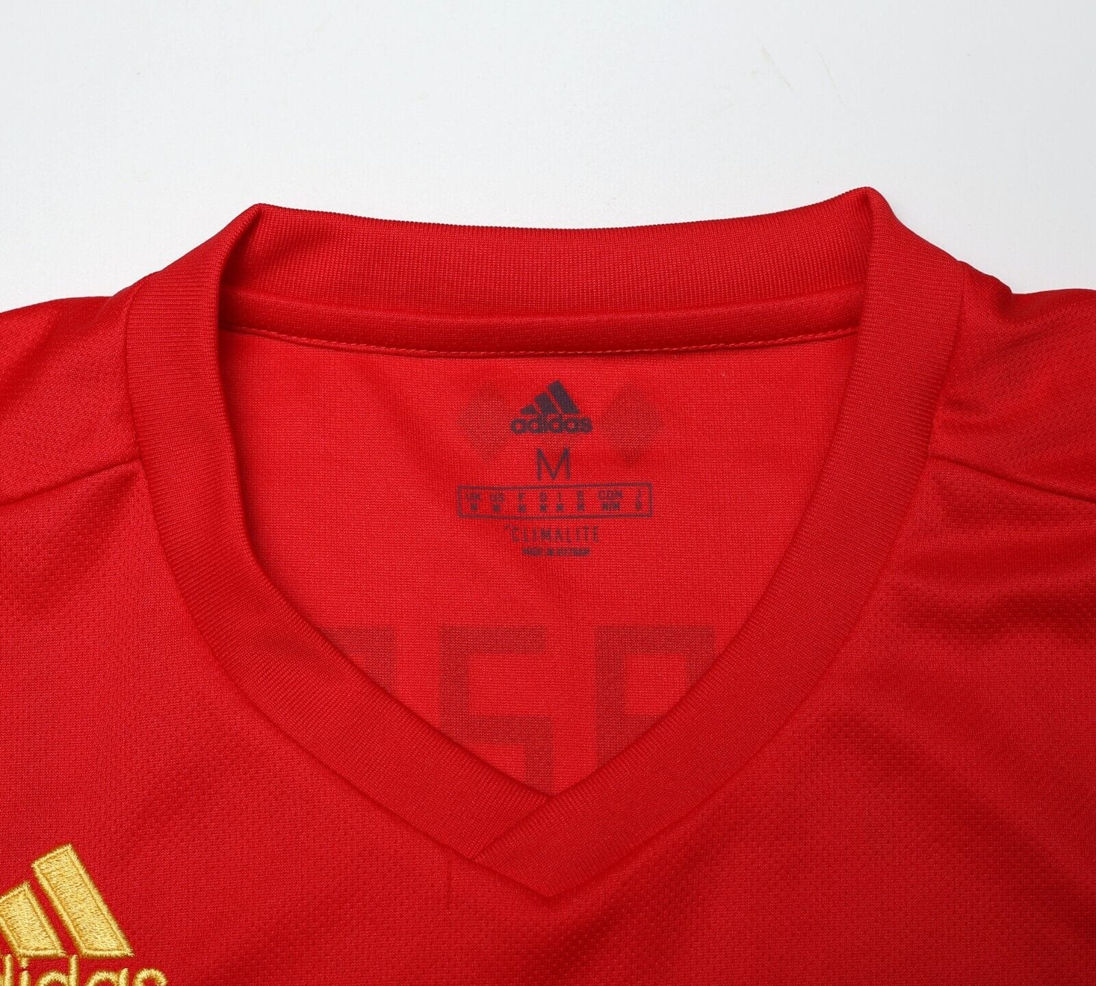 2018/19 HAZARD #10 Belguim Vintage adidas Home Football Shirt (M) World Cup 2018