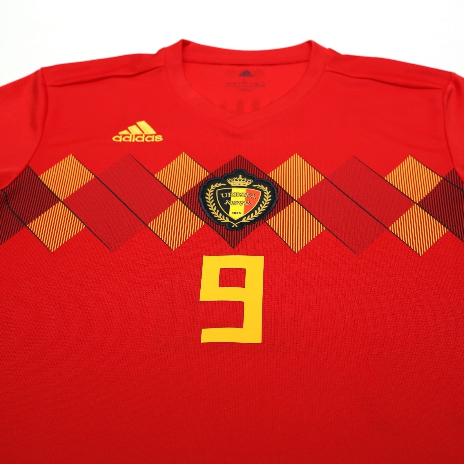 2018/19 Lukaku #9 Belgium Home Football Shirt (L) World Cup 2018