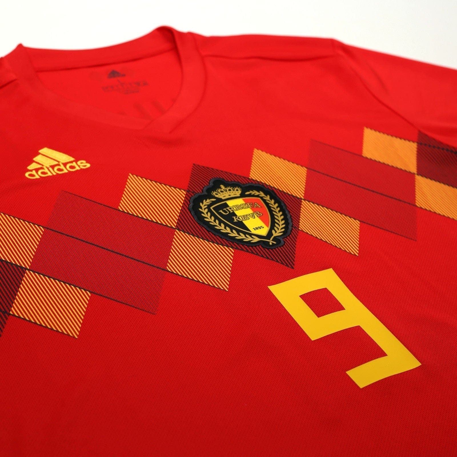 2018/19 Lukaku #9 Belgium Home Football Shirt (L) World Cup 2018