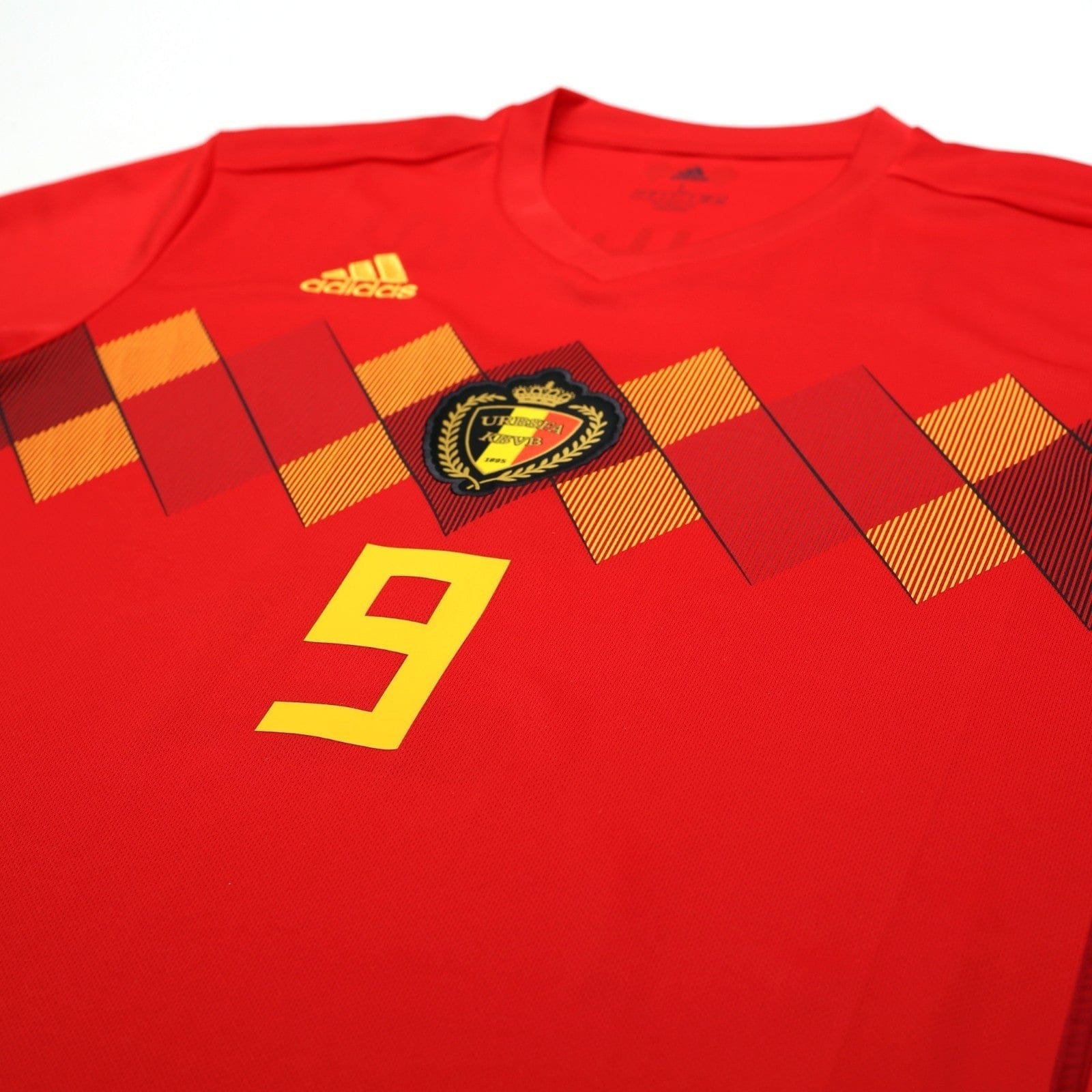 2018/19 Lukaku #9 Belgium Home Football Shirt (L) World Cup 2018