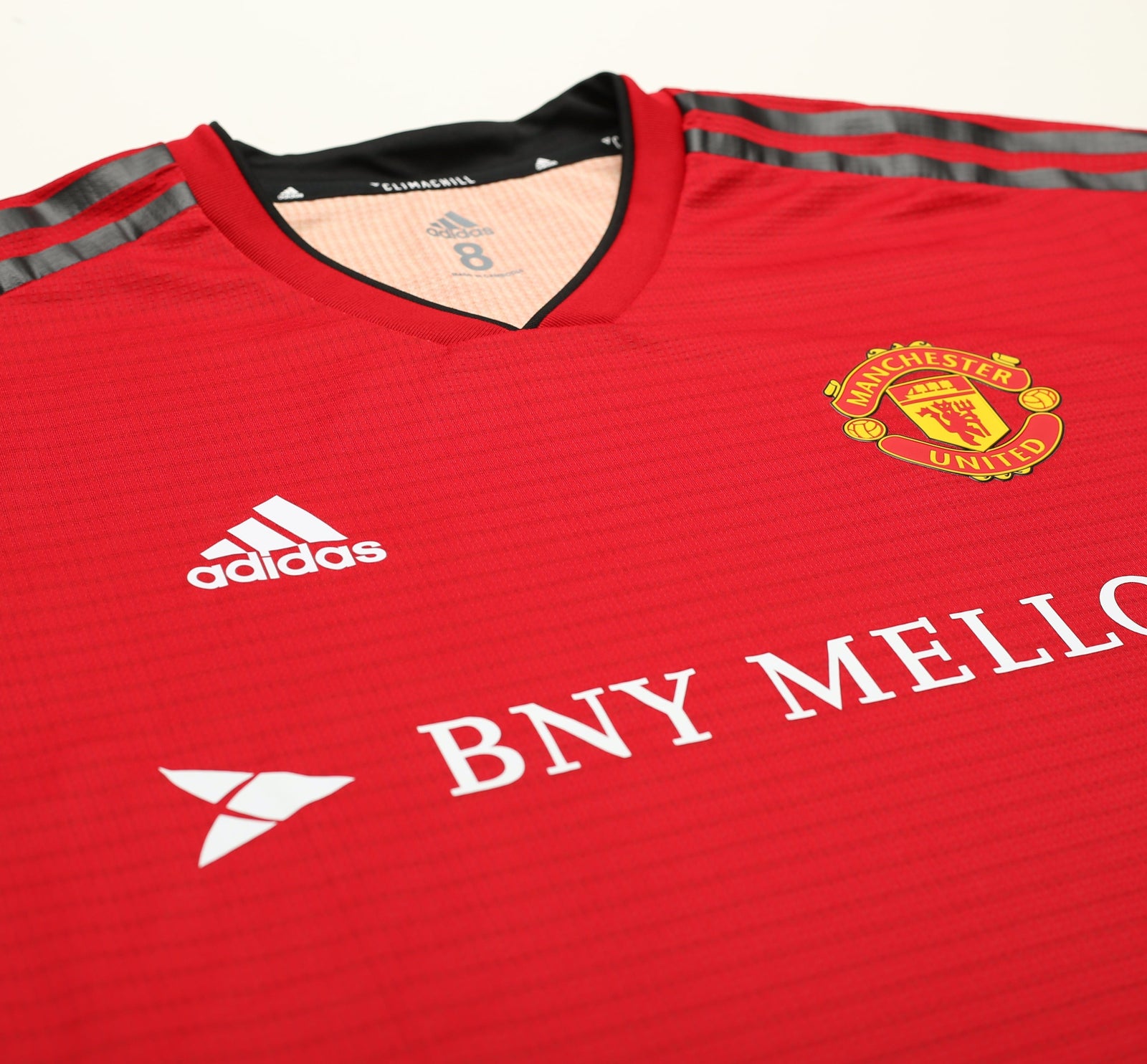 2018/19 MANCHESTER UNITED Adidas Player Issue Spec Home Football Shirt (8) BNY Mellon