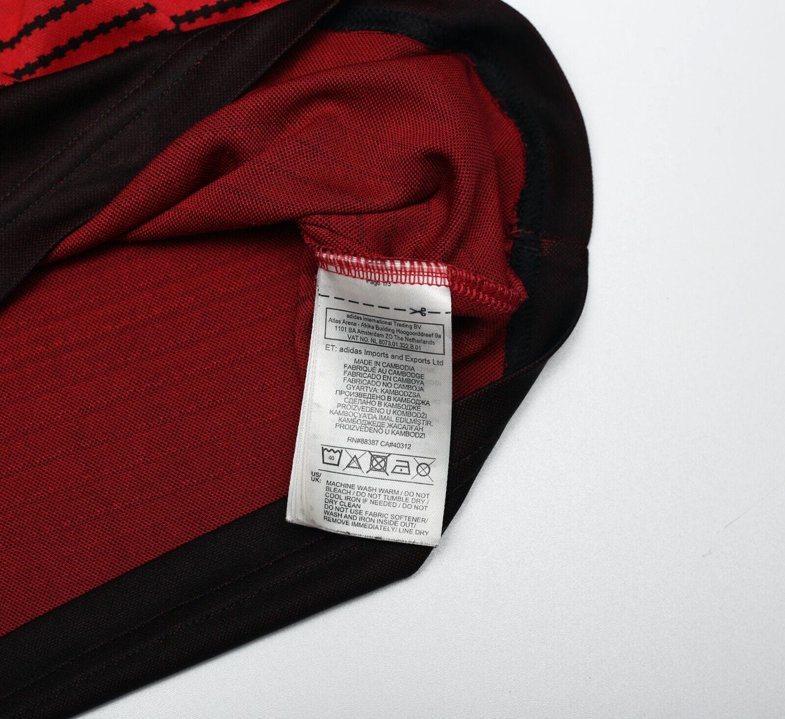 2018/19 MANCHESTER UNITED Vintage adidas Home Football Shirt (M)