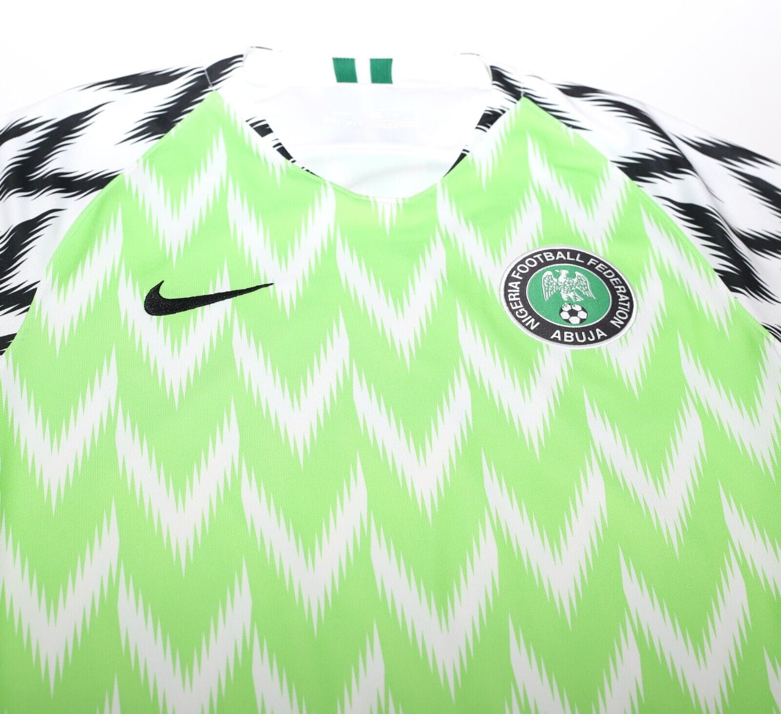 2018/19 NIGERIA Vintage Authentic Nike Home Football Shirt (M) World Cup 2018