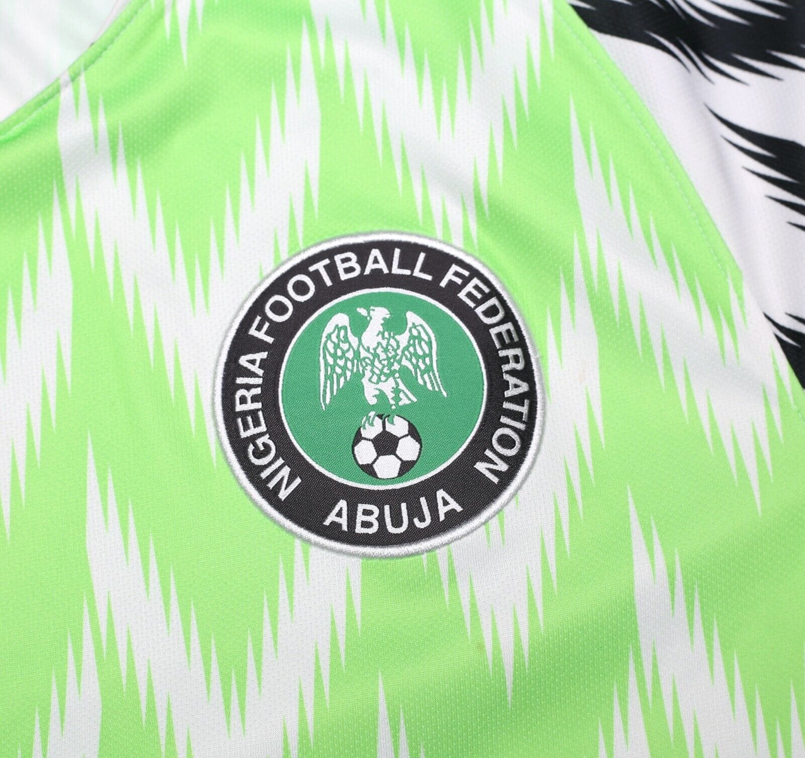 2018/19 NIGERIA Vintage Authentic Nike Home Football Shirt (M) World Cup 2018