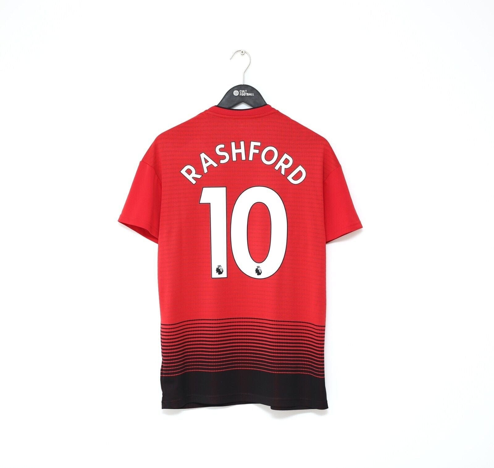 2018/19 RASHFORD #10 Manchester United Vintage adidas Home Football Shirt (M)