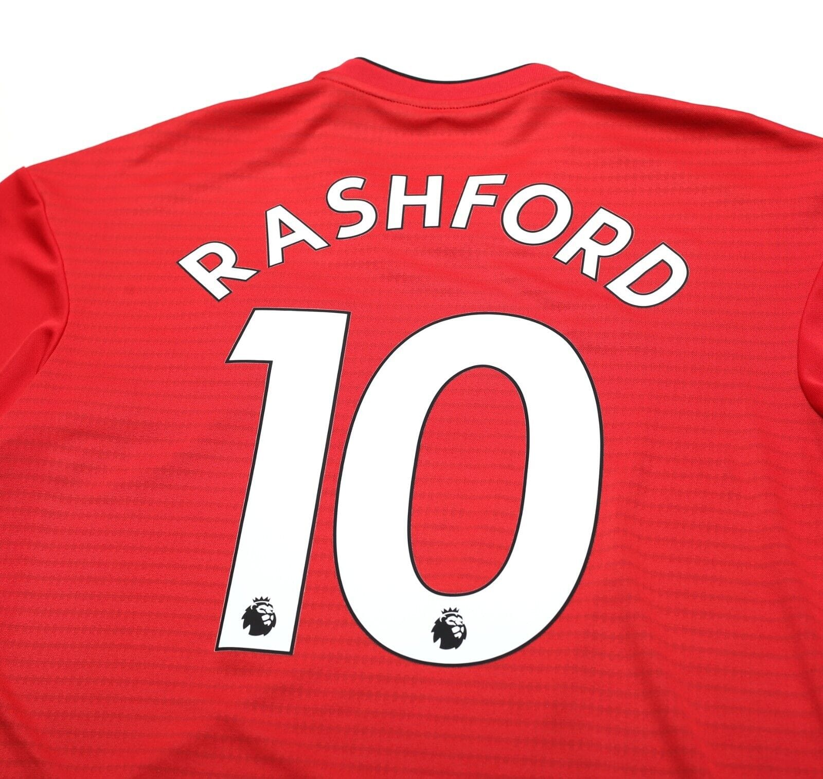 2018/19 RASHFORD #10 Manchester United Vintage adidas Home Football Shirt (M)