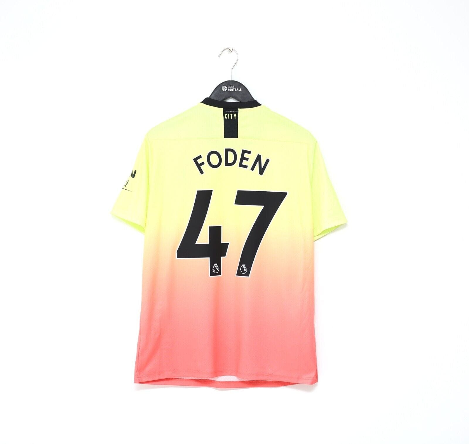 2019/20 FODEN #47 Manchester City Vintage PUMA Third Football Shirt (M) 3rd