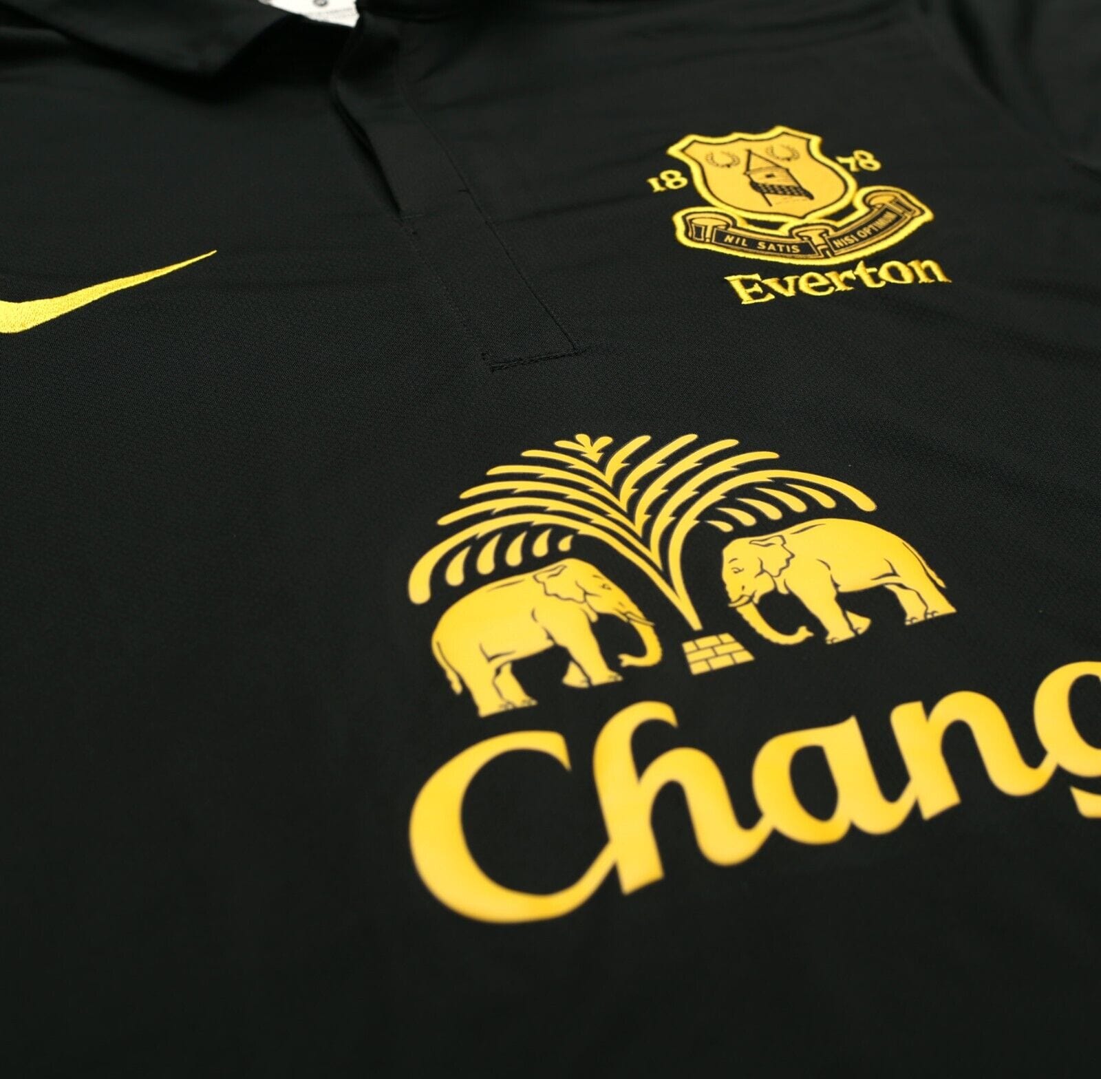 202/13 FELLAINI #2 Everton Vintage Nike Away Football Shirt Jersey (M)