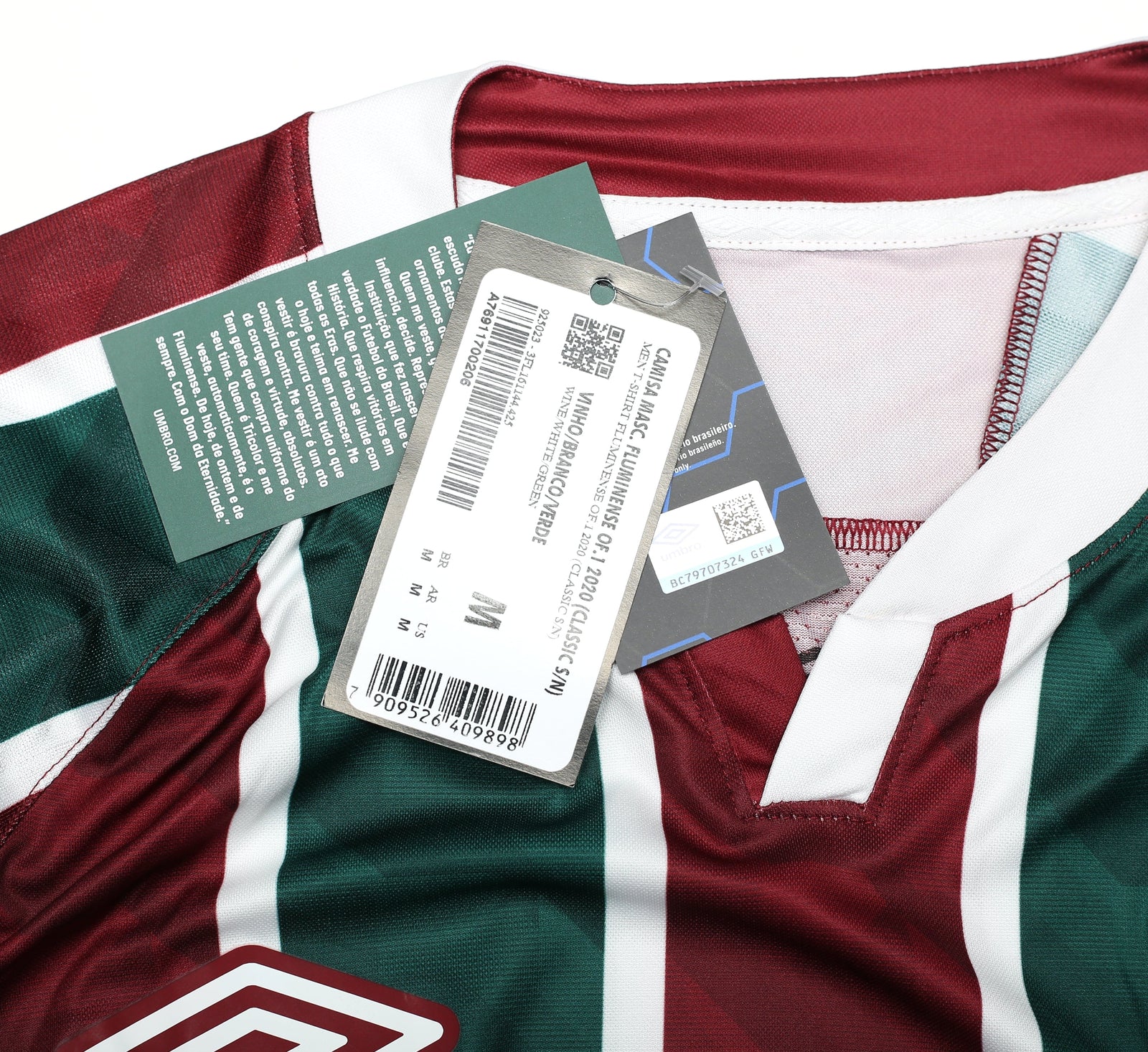 2020/21 Fluminense FC Umbro Home Shirt (M) BNWT