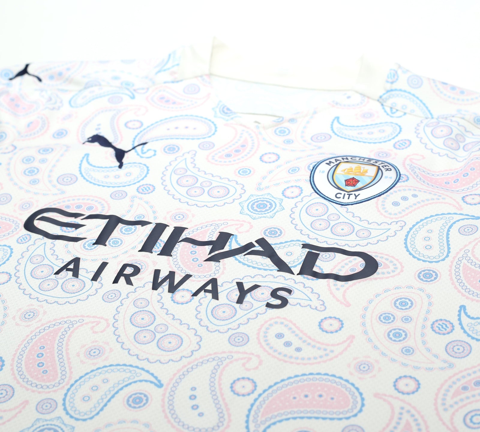 2020/21 KUN AGUERO #10 Manchester City Vintage PUMA Third Football Shirt (M)