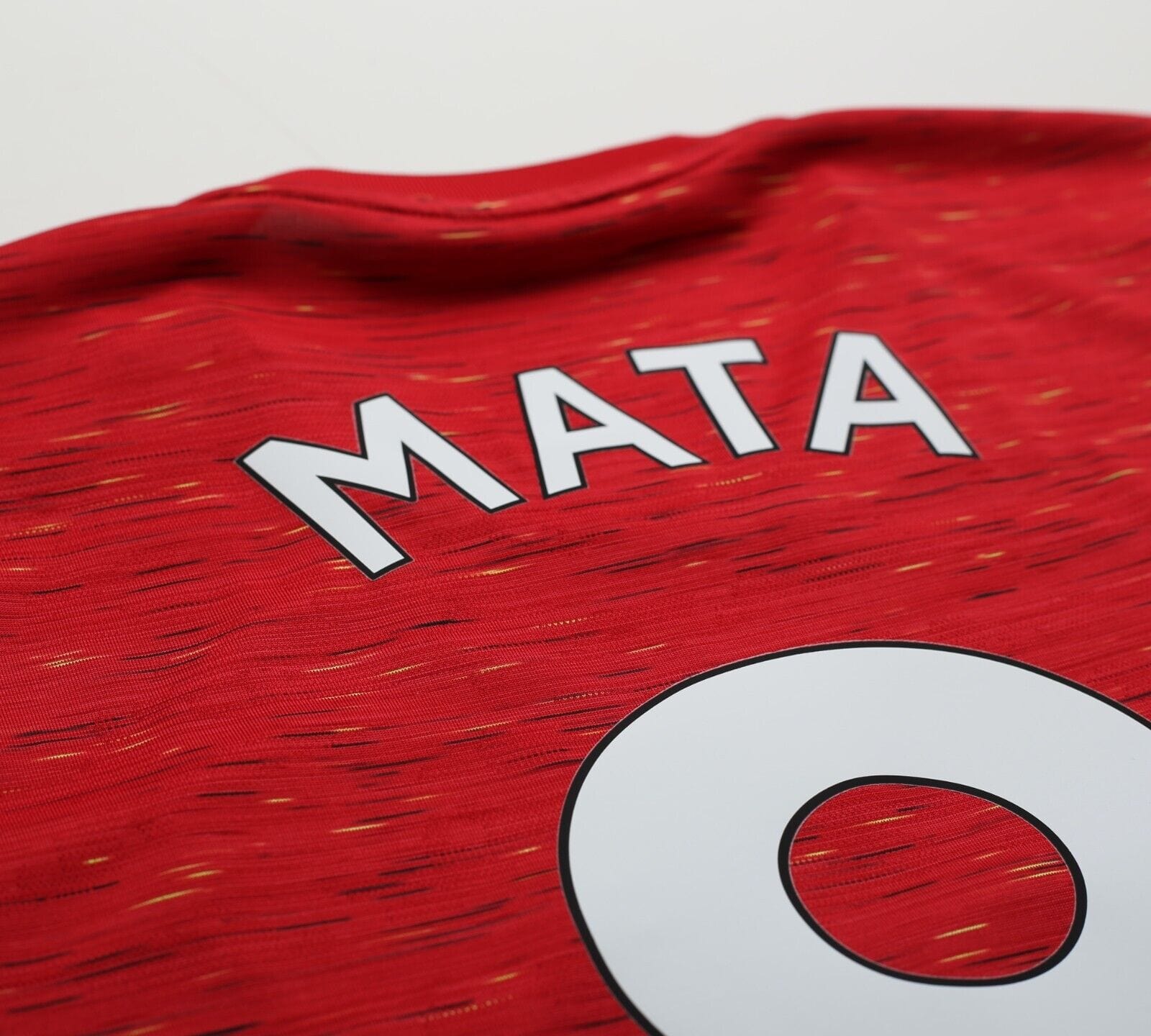 2020/21 MATA #8 Manchester United Vintage adidas Home Football Shirt (M/L)