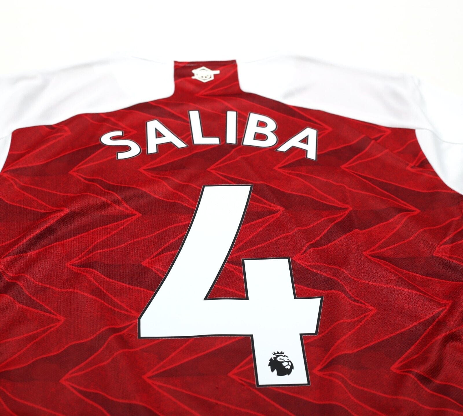2020/21 SALIBA #4 Arsenal Vintage adidas Home Football Shirt (M)