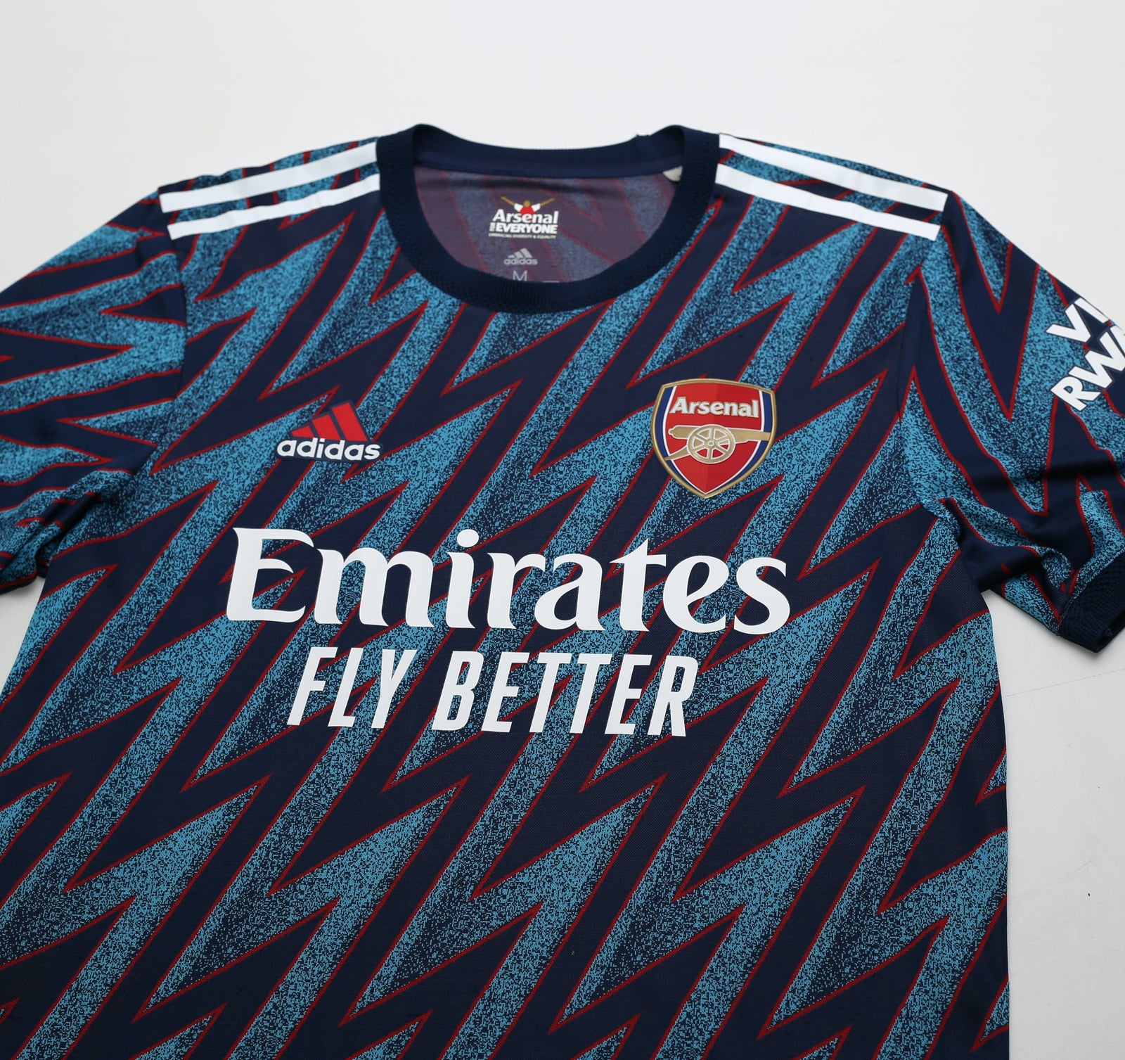2021/22 ARSENAL Adidas Authentic Player Issue Spec Third Football Shirt (M)