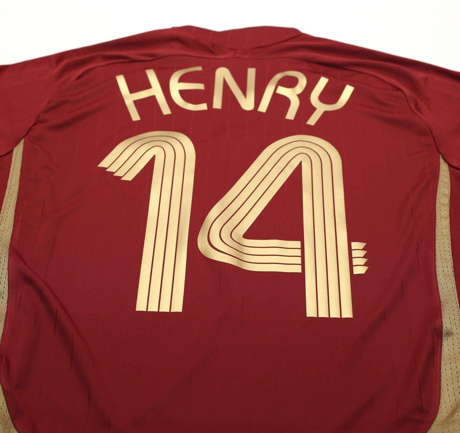 2021/22 HENRY #14 Arsenal adidas Teamgeist Football Shirt (M)