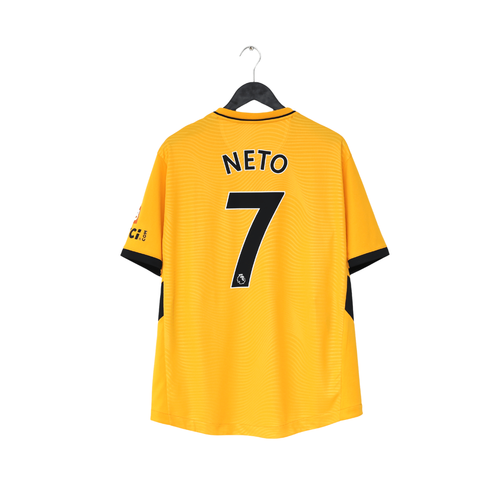 2021/22 NETO #7 Wolverhampton Wanderers Castore Home Football Shirt (XL) Wolves