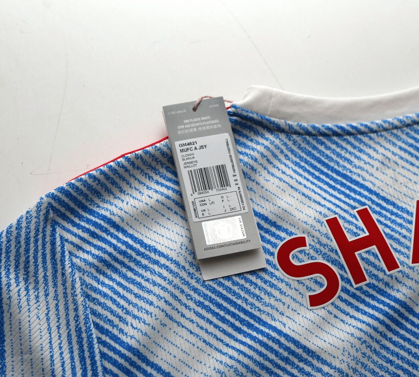 2021/22 SHAW #23 Manchester United Vintage adidas Away Football Shirt (M/L) BNWT