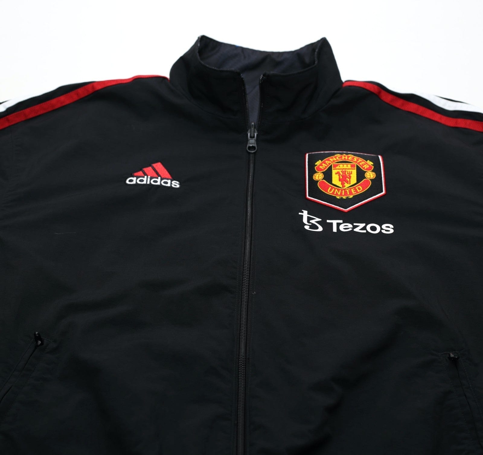 2022/23 MANCHESTER UNITED adidas Reversible Anthem Jacket Track Top (S)
