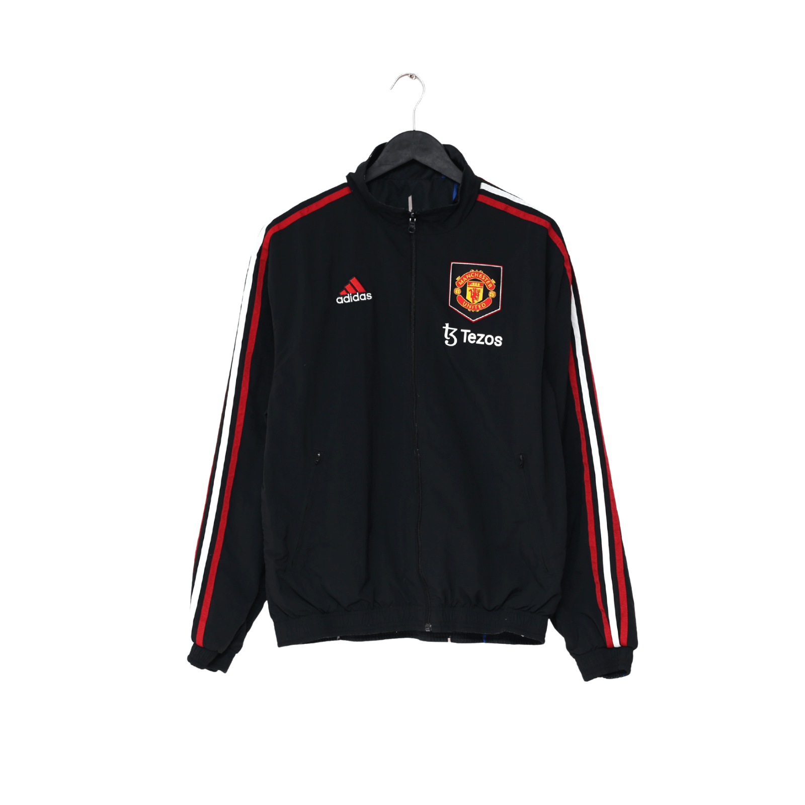 2022/23 MANCHESTER UNITED adidas Reversible Anthem Jacket Track Top (S)