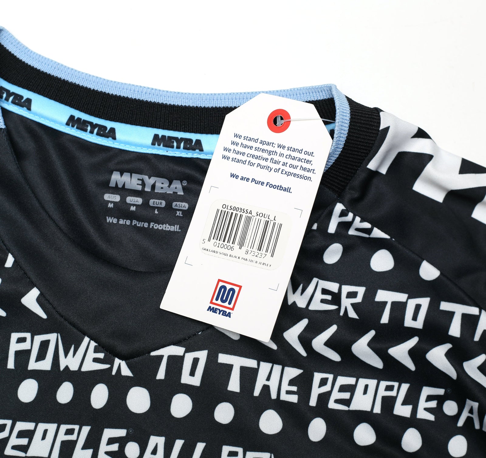 2022-23 Oakland Soul Rooted in Power Meyba football shirt BNWT
