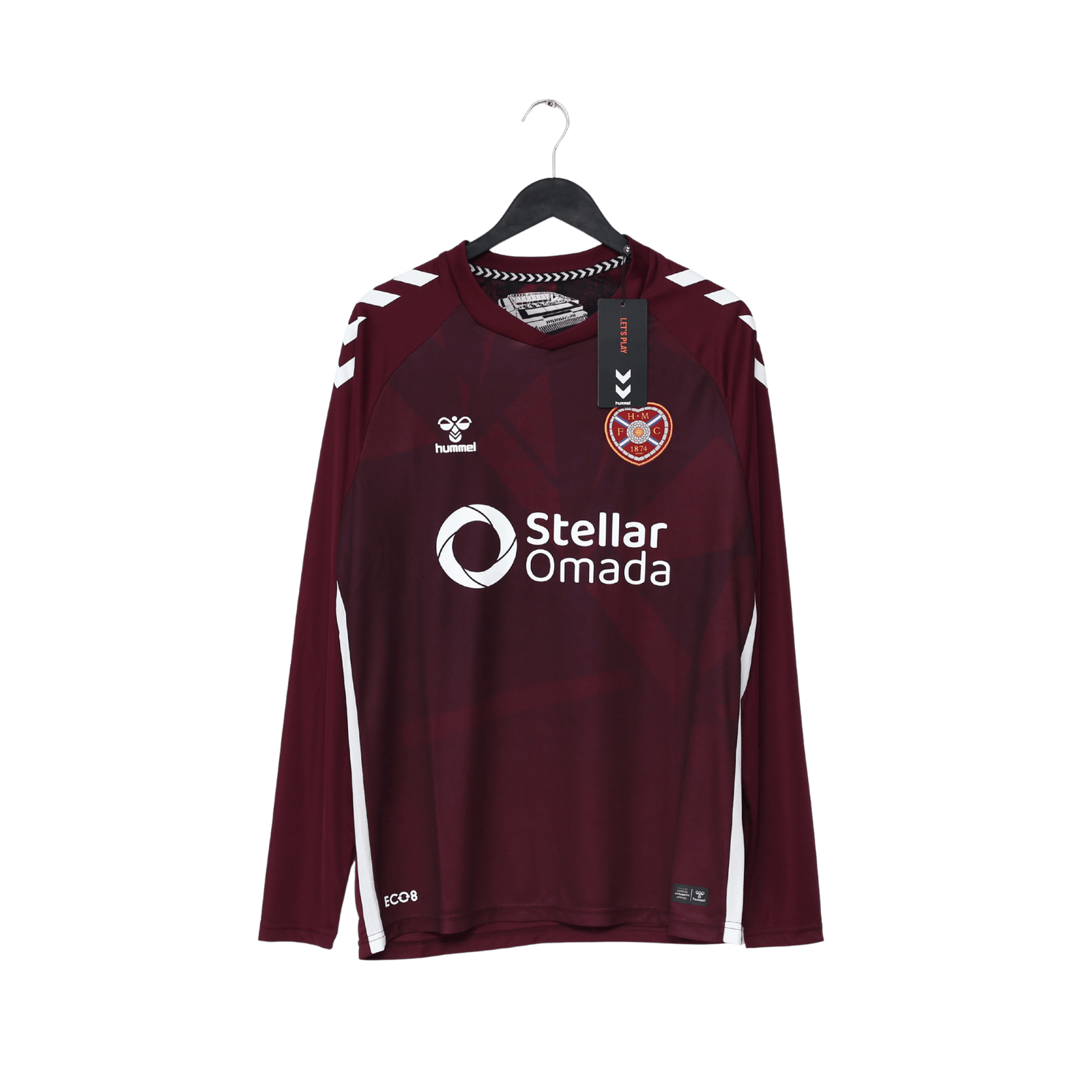 2025-26 Hearts Hummel long sleeve home shirt (New in bag)