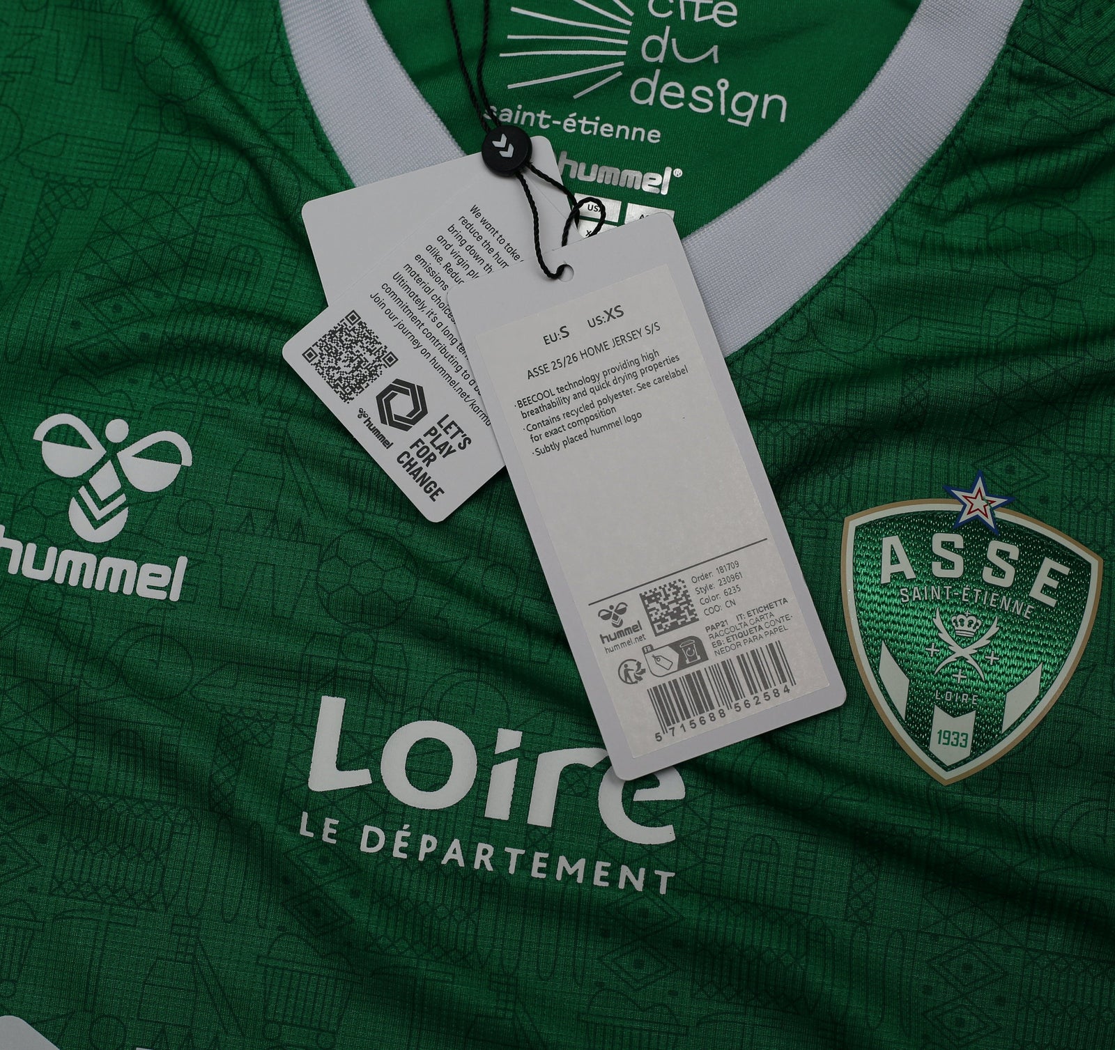 2025-26 Saint Etienne Hummel Home shirt New in bag | All sizes (Copy)