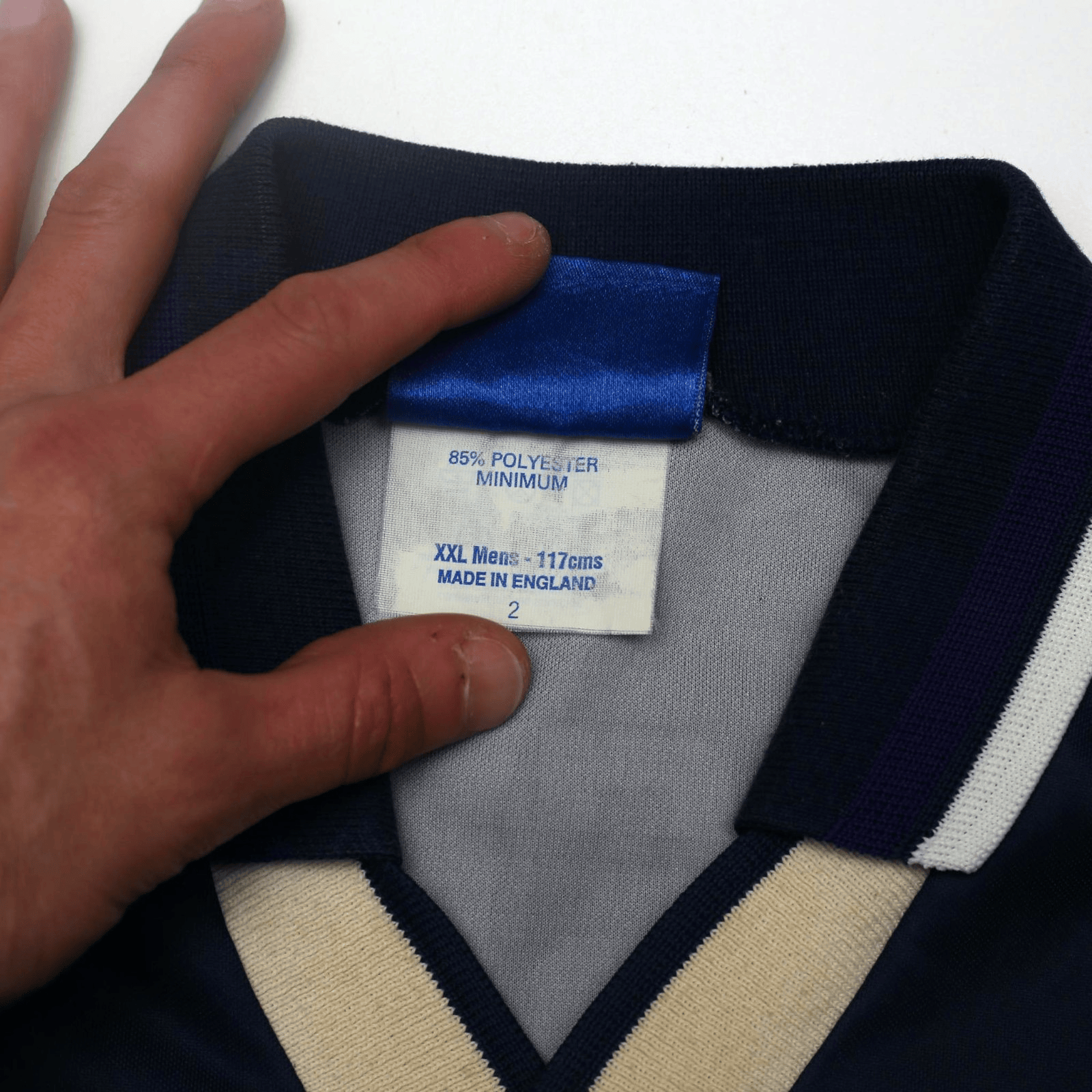 1994/95 Klinsmann #18 Tottenham Hotspur Vintage Umbro Away Football Shirt (XXL)14