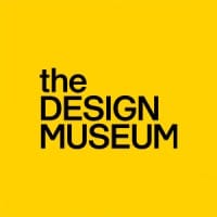 The text 'the DESIGN MUSEUM' in black lowercase and uppercase lettering on a solid bright yellow background.