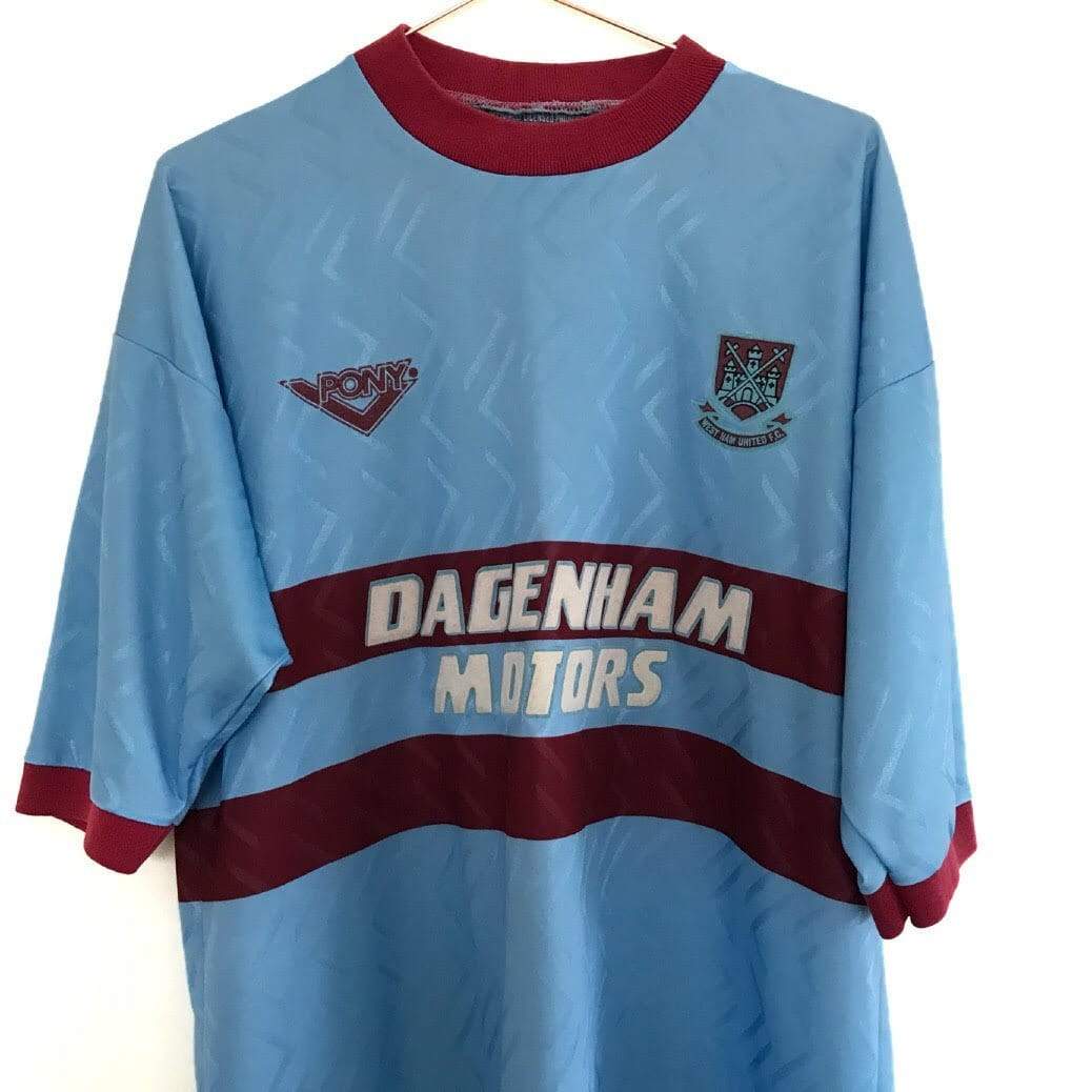 1993-95 West Ham Away Shirt XL - Football Shirt Collective