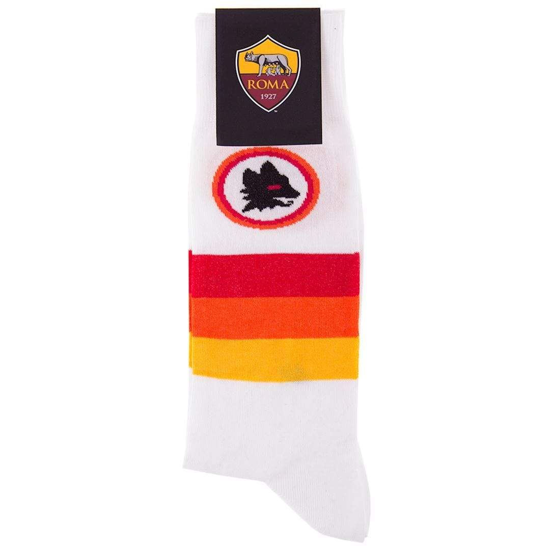 AS Roma white away socks | COPA - Football Shirt Collective