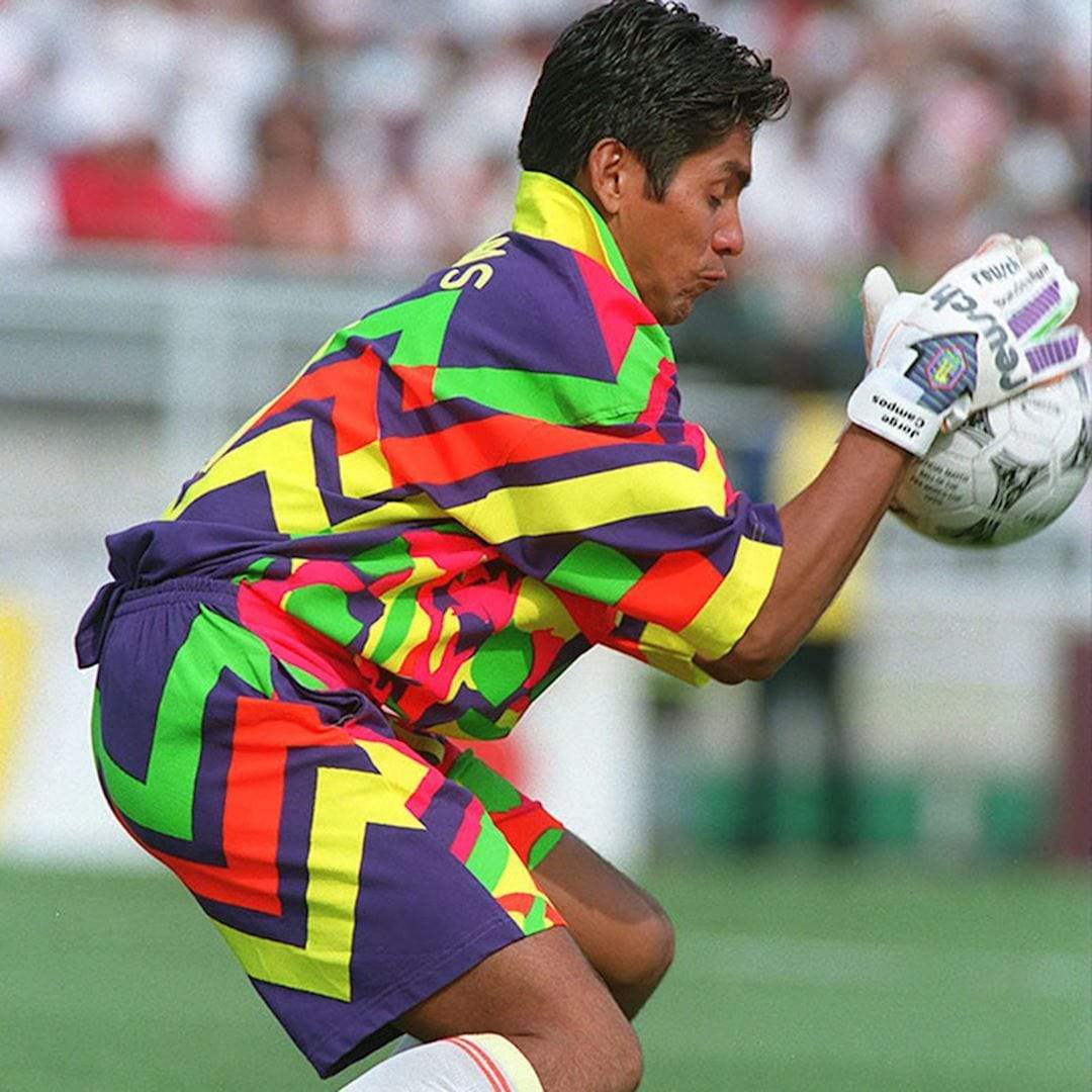 Jorge Campos Mexico Bobble Hat | Pink Purple Yellow Green