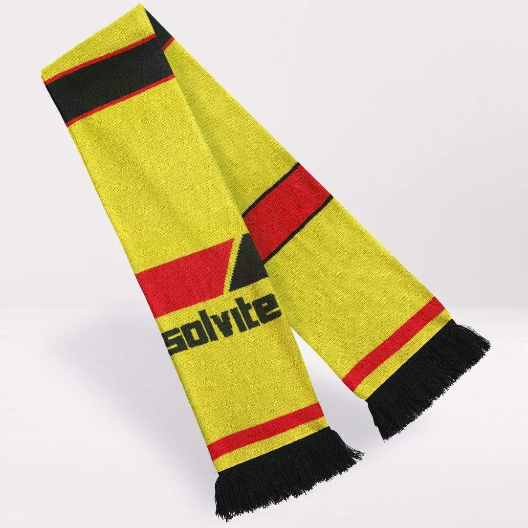 Fans Favourite Watford Retro Football Scarf 1985-88 Home Shirt