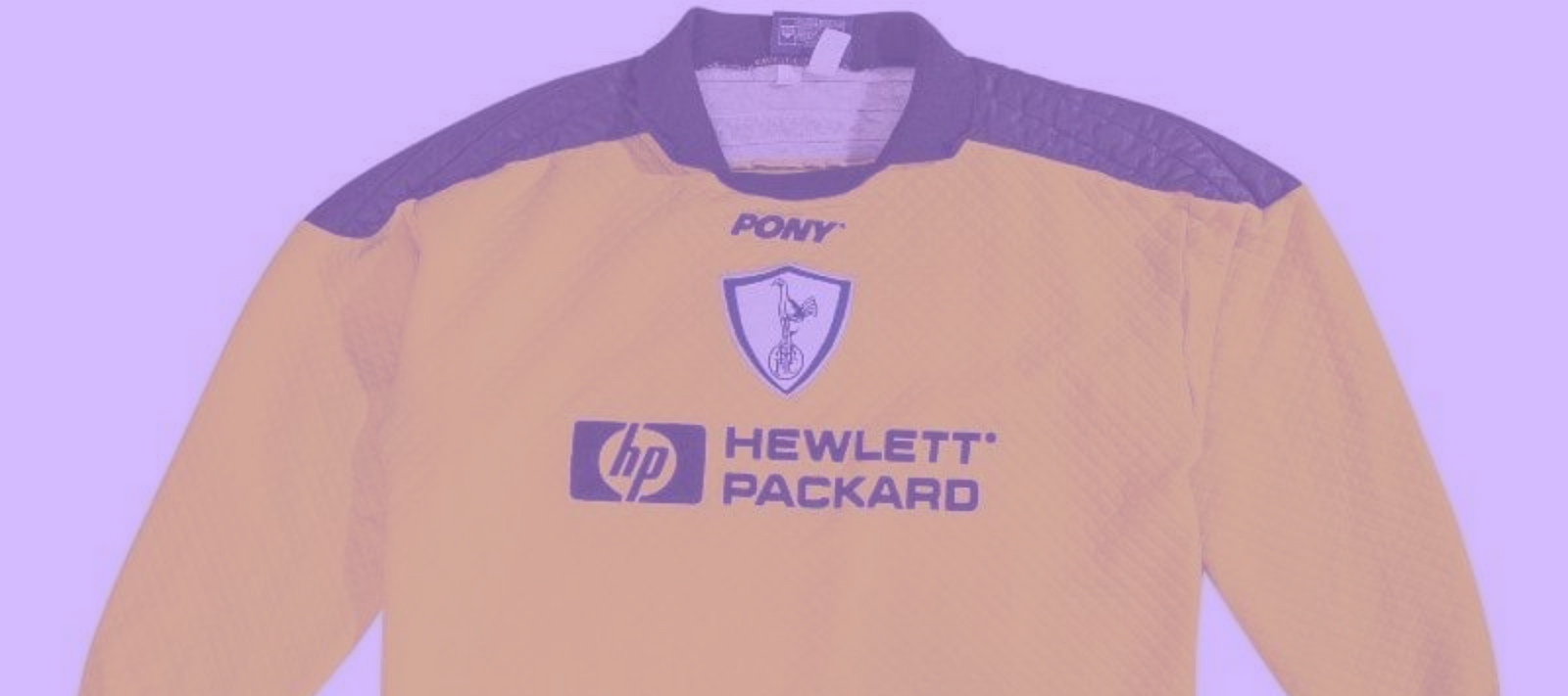 Tottenham Hotspur Goalkeeper football shirt 1995 - 1997. Sponsored by  Hewlett Packard