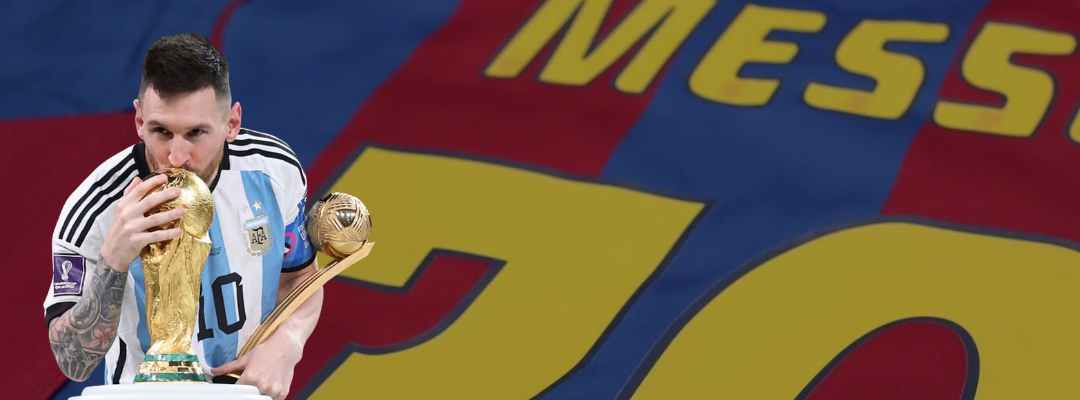 Evolution of Lionel Messi football shirts