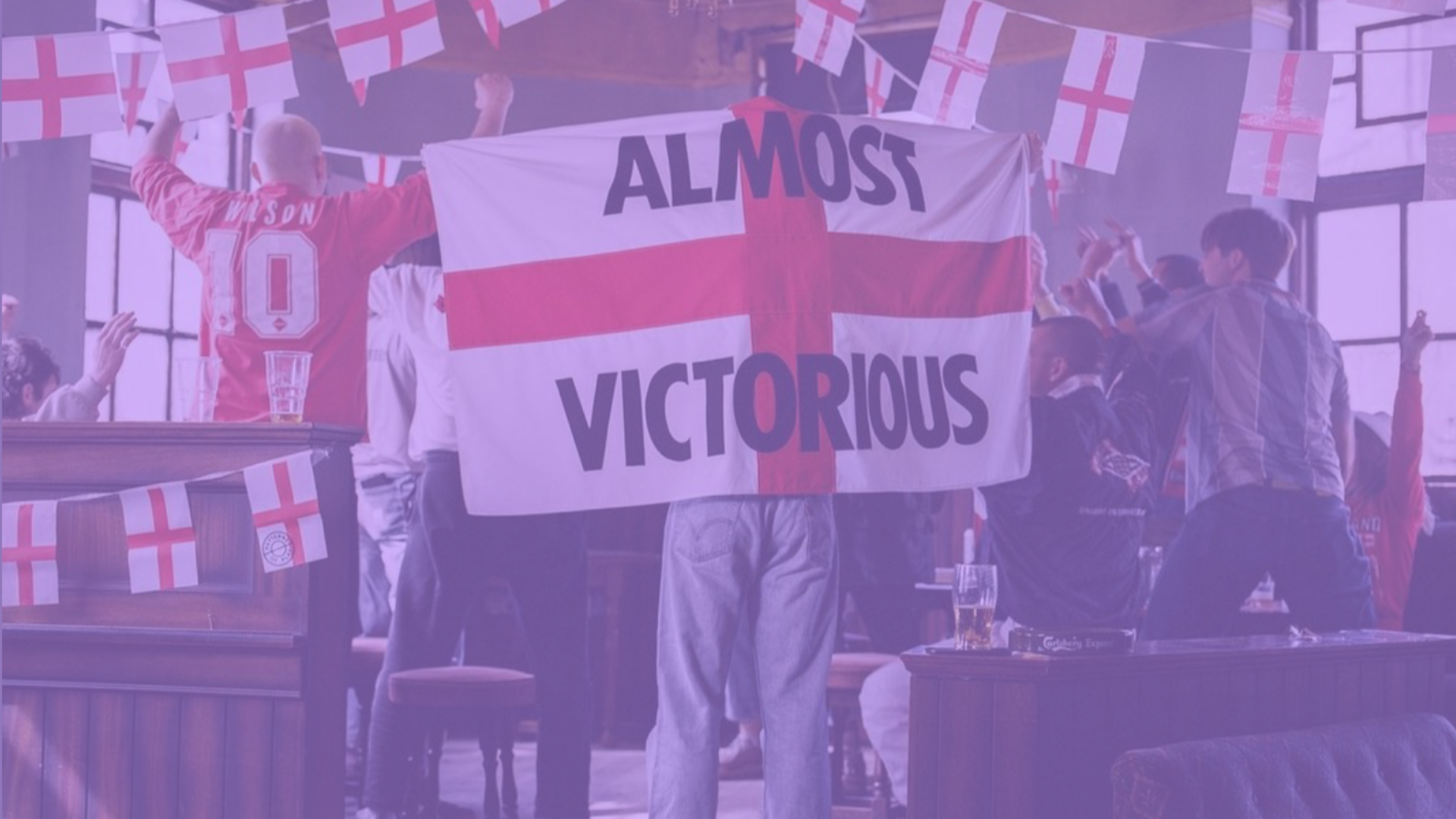 Happy and laborious - Patterns of Play x Corbin Shaw celebrate romance of England fans