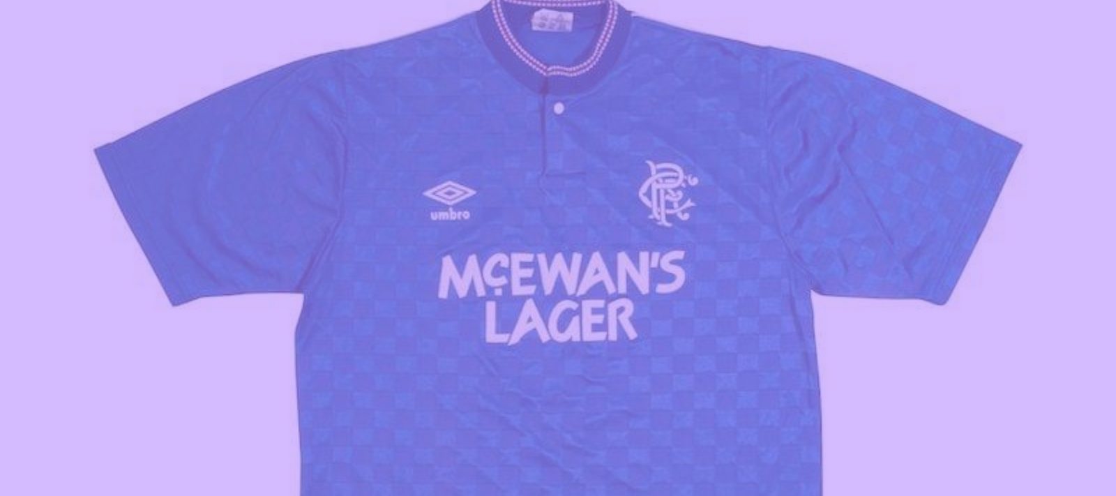 1997-99 Rangers Player Issue Polo Shirt M