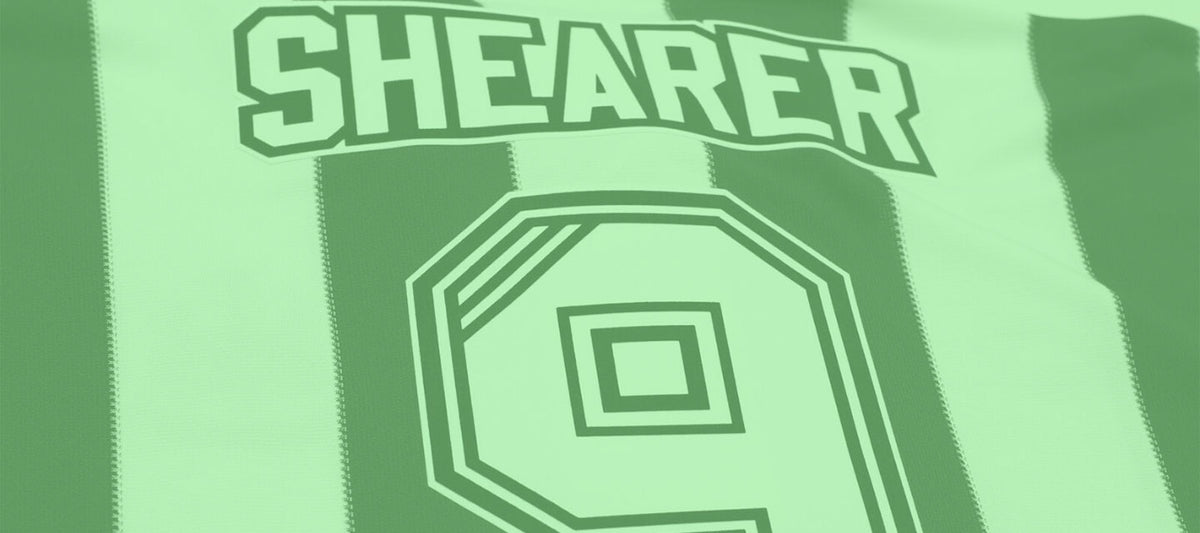 The most popular vintage Newcastle United football shirt namesets
