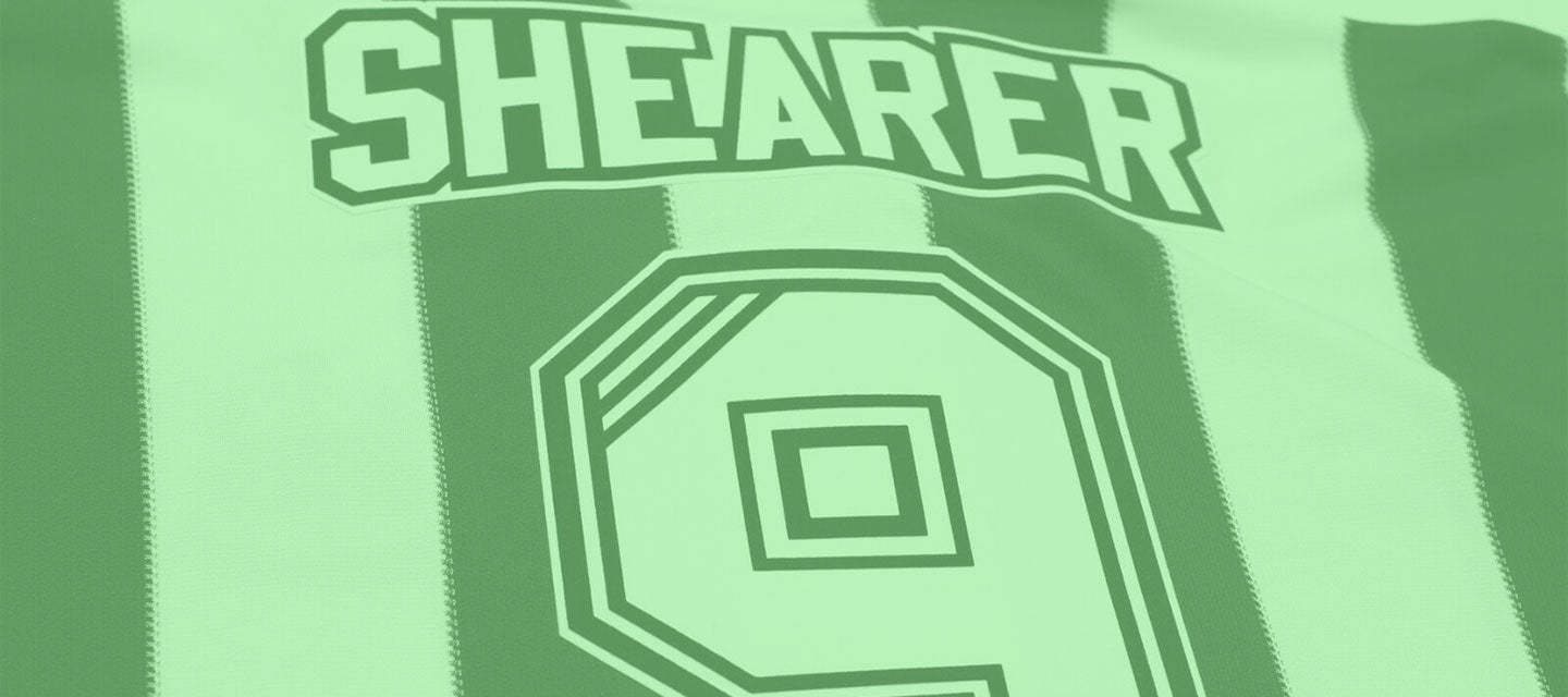 The most popular vintage Newcastle United football shirt namesets