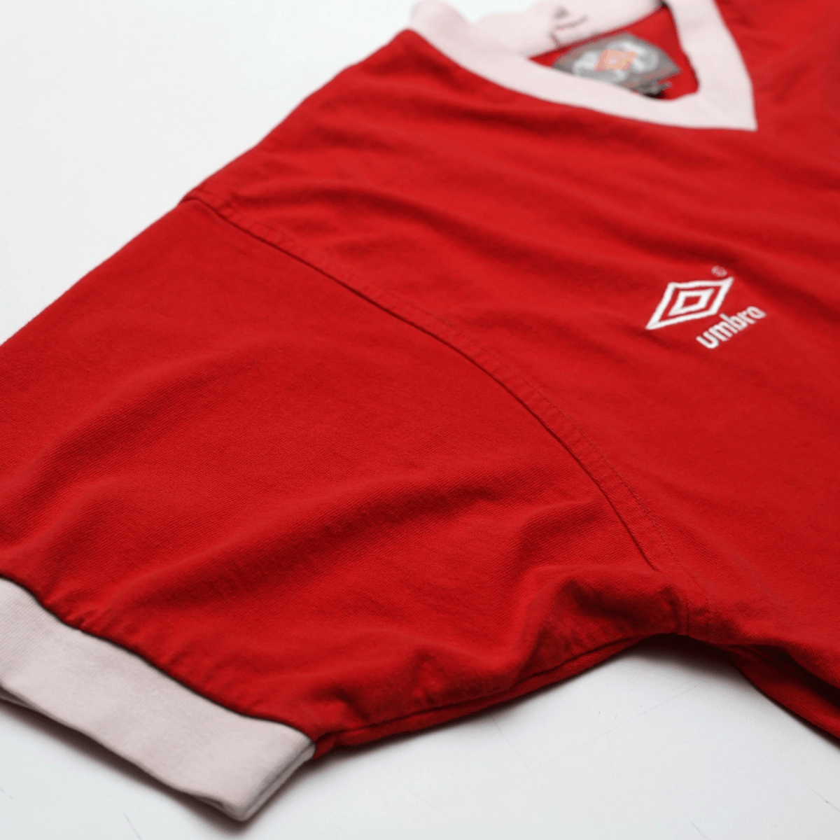 1956/57 Champions Manchester United Retro Umbro Home Football Shirt (L)