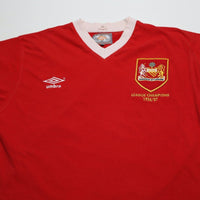 1956/57 Champions Manchester United Retro Umbro Home Football Shirt (L)