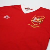 1956/57 Champions Manchester United Retro Umbro Home Football Shirt (M)