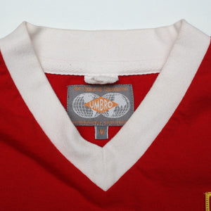 1956/57 Champions Manchester United Retro Umbro Home Football Shirt (M)