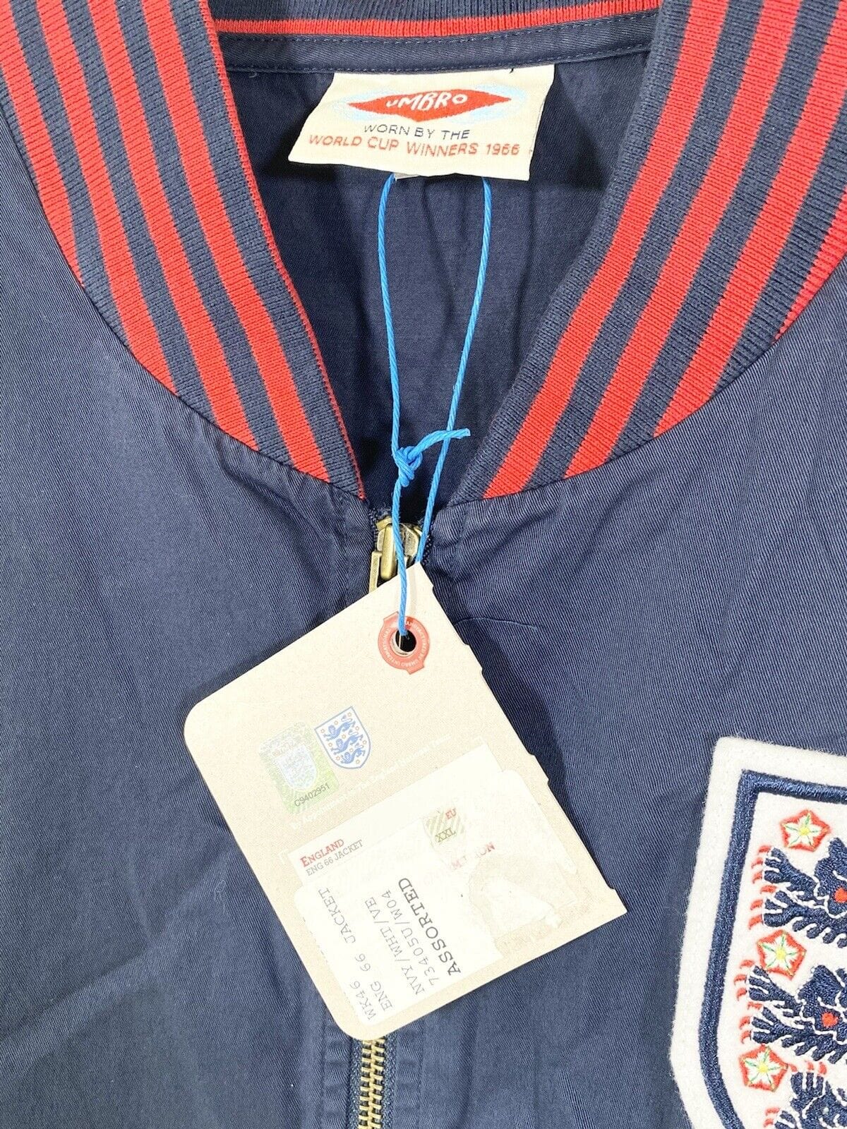 1966 Alf RAMSEY England Retro Umbro Football Track Top Jacket (XXL) BNWT World Cup