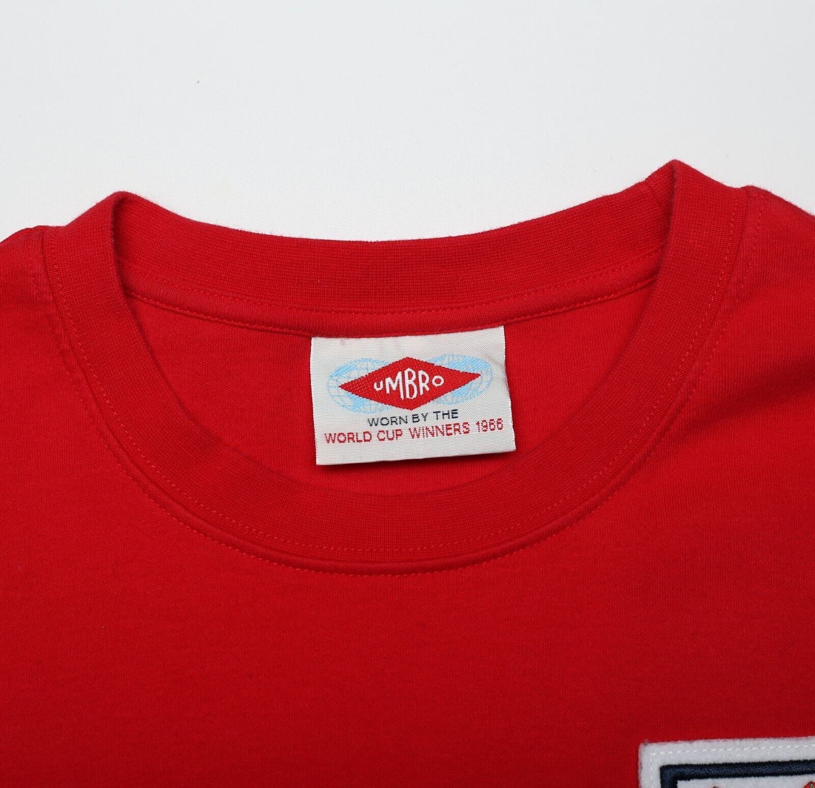 1966 Bobby MOORE #6 England Vintage Umbro Away LS Football Shirt (M) West Ham