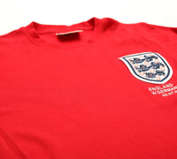 1966 Bobby MOORE #6 England Vintage Umbro Away LS Football Shirt (M) West Ham