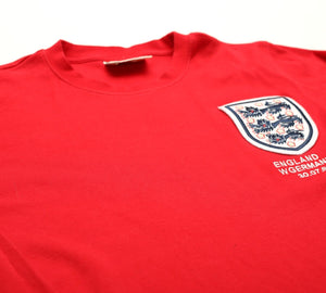 1966 Bobby MOORE #6 England Vintage Umbro Away LS Football Shirt (M) West Ham
