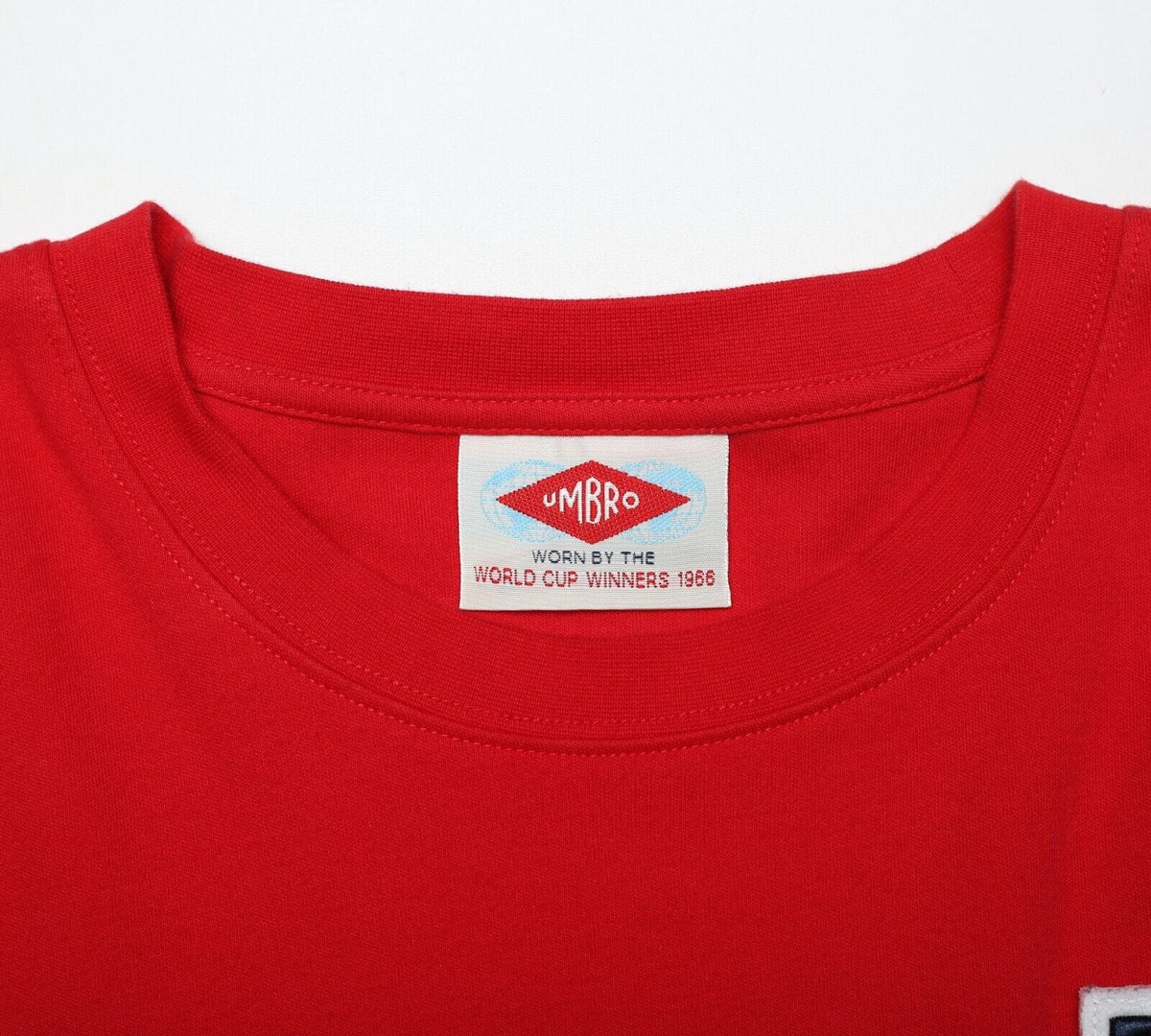 1966 Bobby MOORE #6 England Vintage Umbro Away LS Football Shirt (XL) West Ham