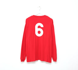 1966 Bobby MOORE #6 England Vintage Umbro Away LS Football Shirt (XL) West Ham