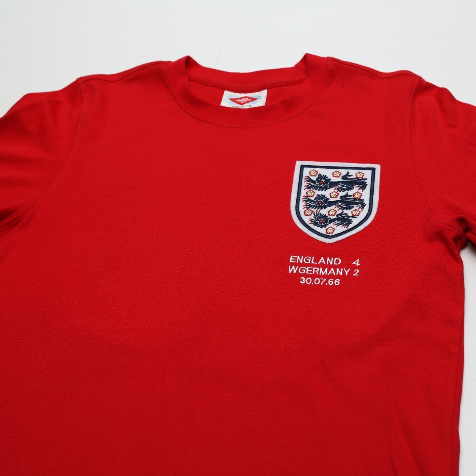 1966 England Reto Umbro World Cup 66 Long Sleeve Away Football Shirt (M)